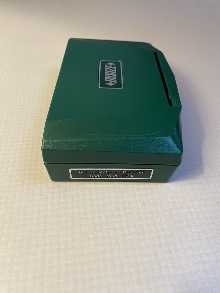 INSIZE Dial Indicator - Flat Back: 0 to 10 mm Range, Continuous Reading