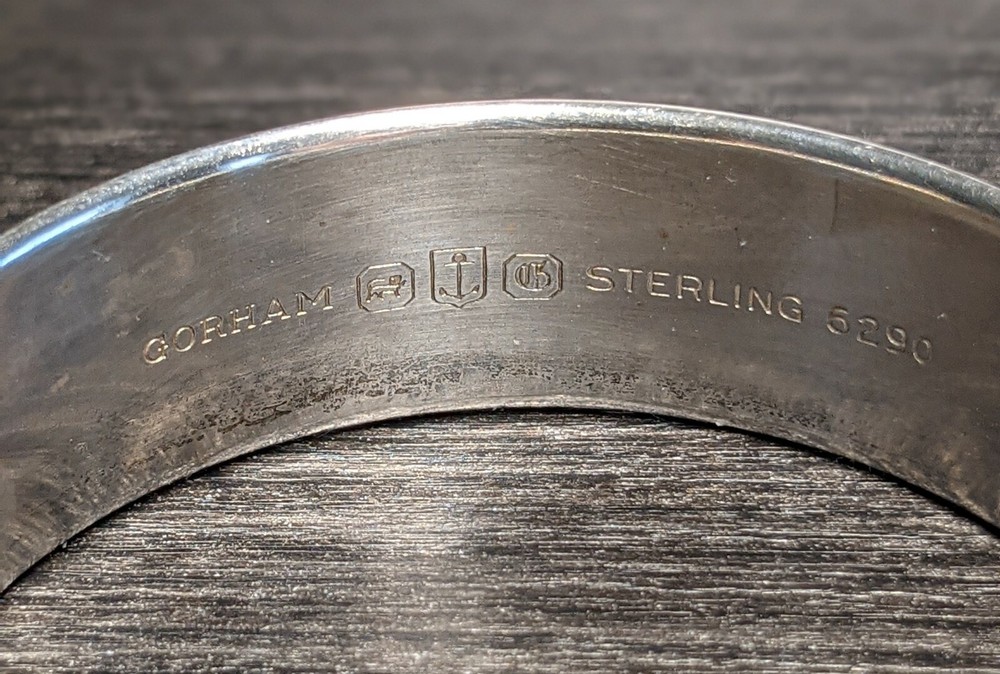 sterling silver napkin ring by Gorham in the 6290 pattern