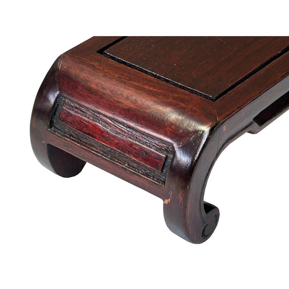 5.5" Reddish Brown Scroll Leg Rectangular Wood Display Stand Easel ws4235