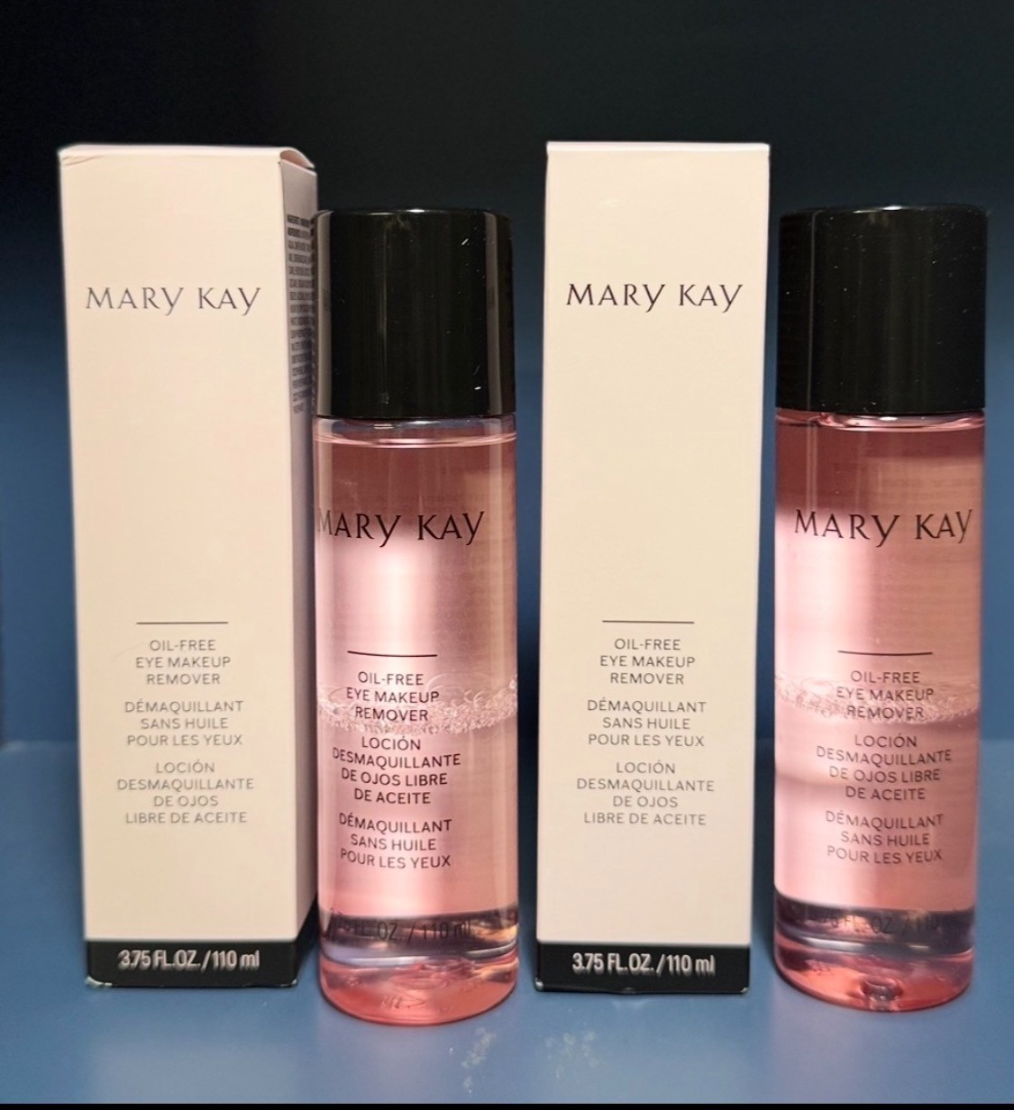 Mary Kay TWO ((2)) Oil-Free Eye Makeup Remover, 3.75 fl oz / 110 ml | Brand New.