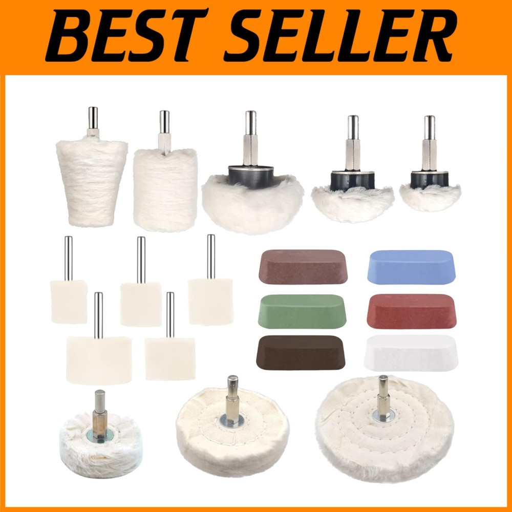 Professional Buffing Pad Set with Polishing Compound