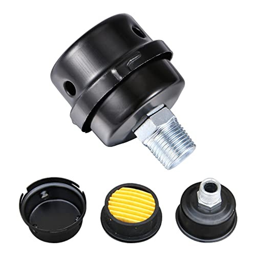 1/2" Thread Male Thread Diameter 20mm Air Compressor Silencer Filter, 1pcs 1/2"