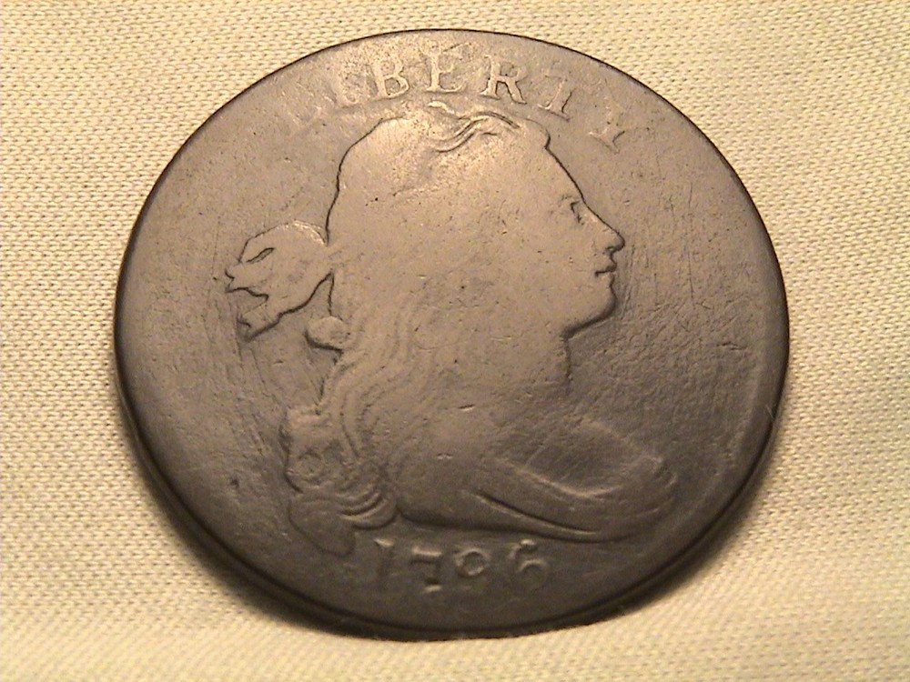 1796 Draped Bust Large Cent. S-109 R3