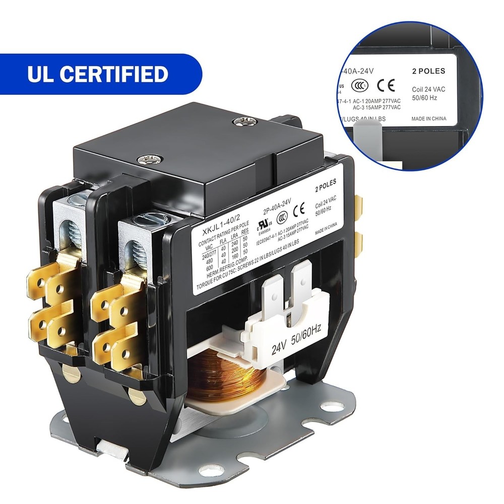 Certified HVAC 2 Pole Contactor (4 Pcs)