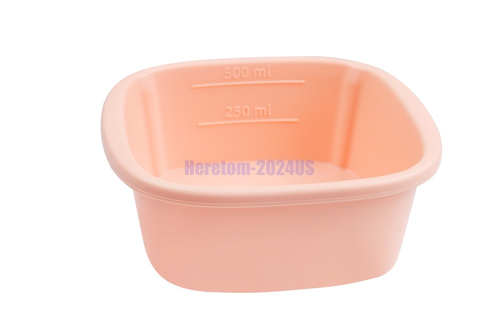 6pcs Nesting Silicone Bento Boxes Culinary Cubed Dishwasher Microwave Safe Pink