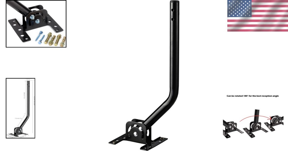 Adjustable Antenna Mounting Pole for Attic or Outdoor Use – Universal Mount Brac