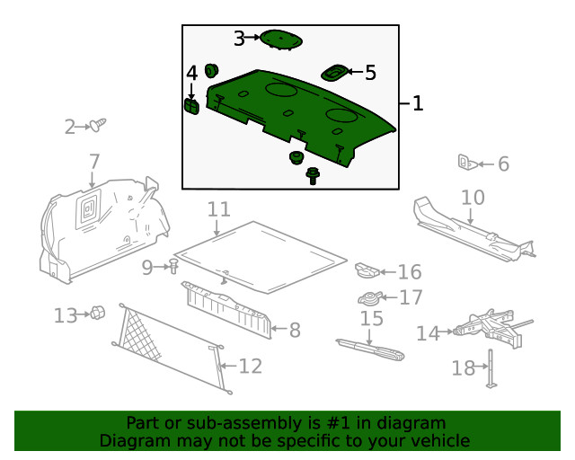 Genuine GM Package Tray 25866310