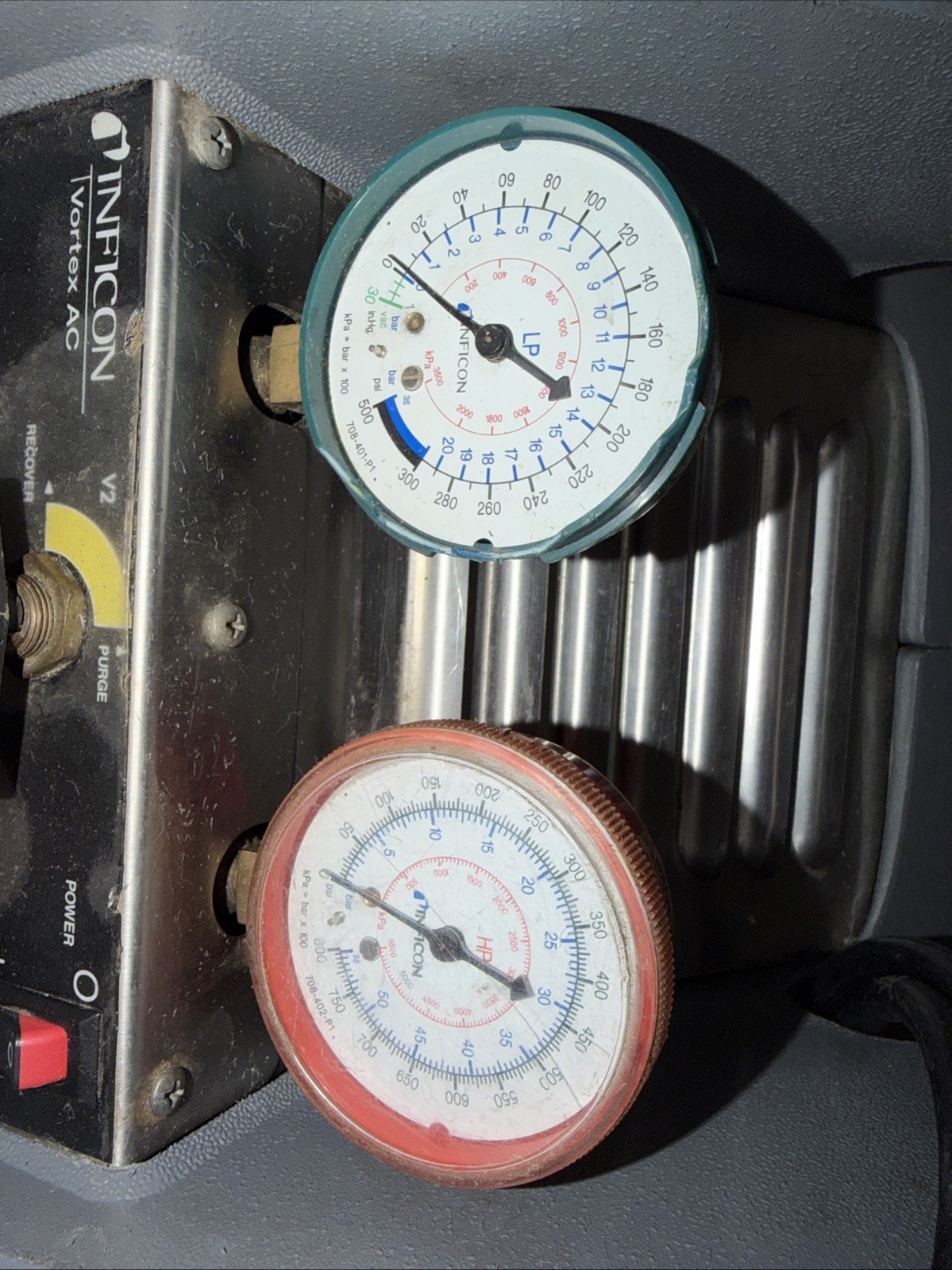 INFICON 714-202-G1 VORTEX REFRIGERANT RECOVERY MACHINE