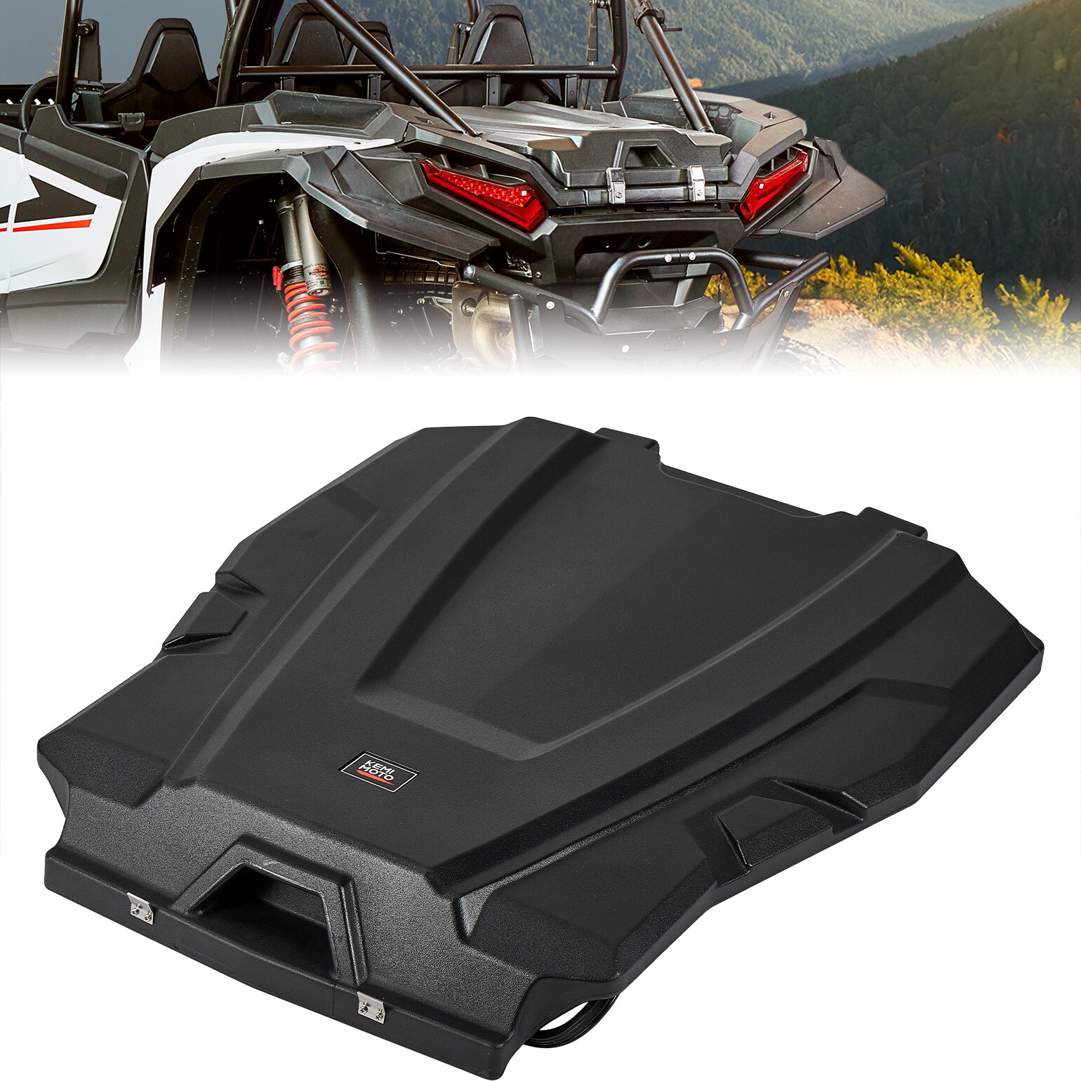 UTV Tonneau Cover Trunk Bed Enclosure Cover for Polaris RZR XP 1000/4 2024-2025