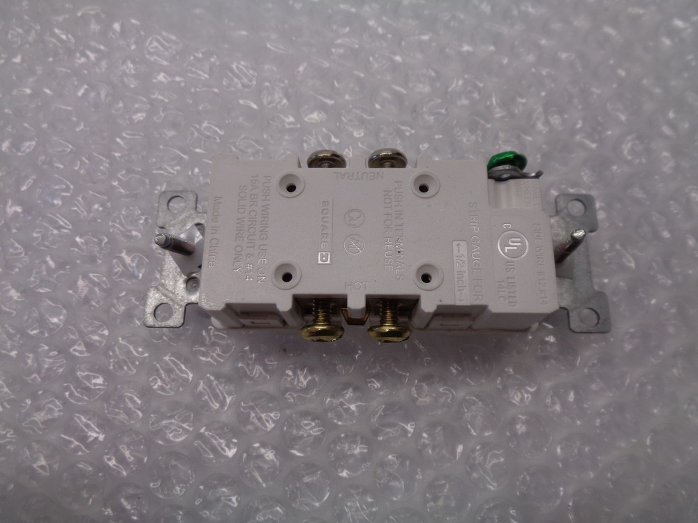 SQUARE D WHITE RECEPTACLE NSNP