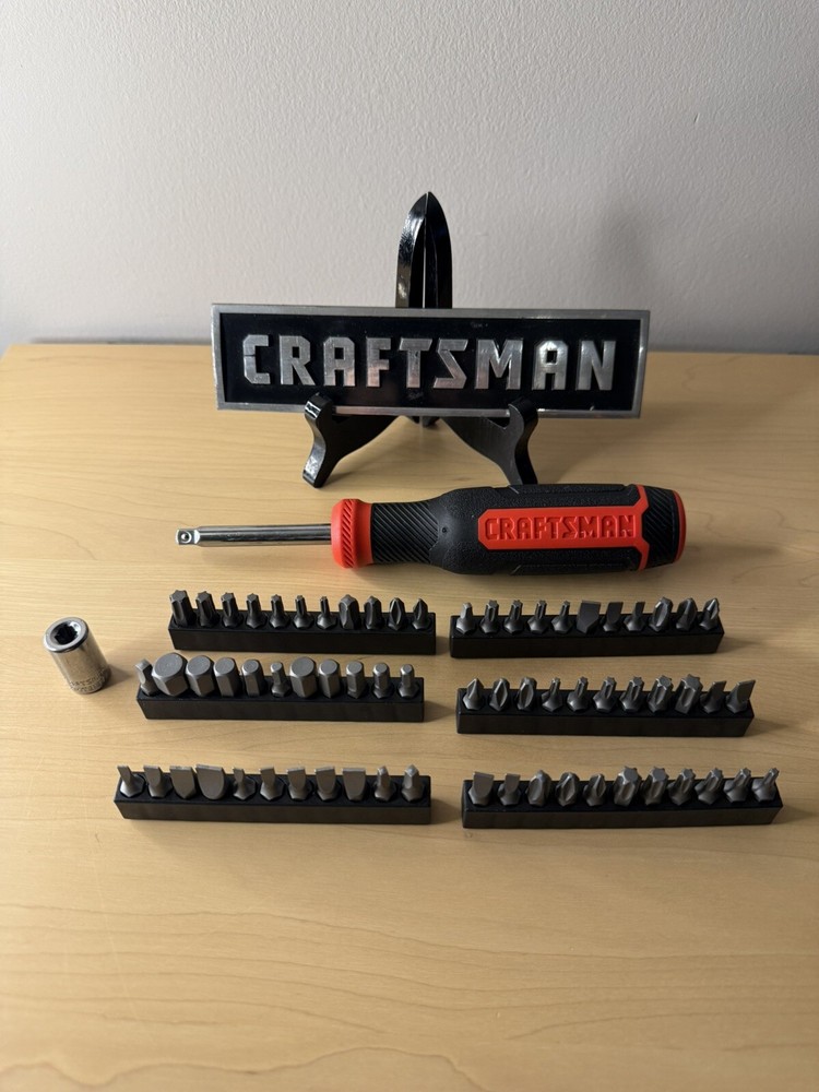 CRAFTSMAN  66 pc Hex Bit Set w 1/4 Drive Spinner Handle