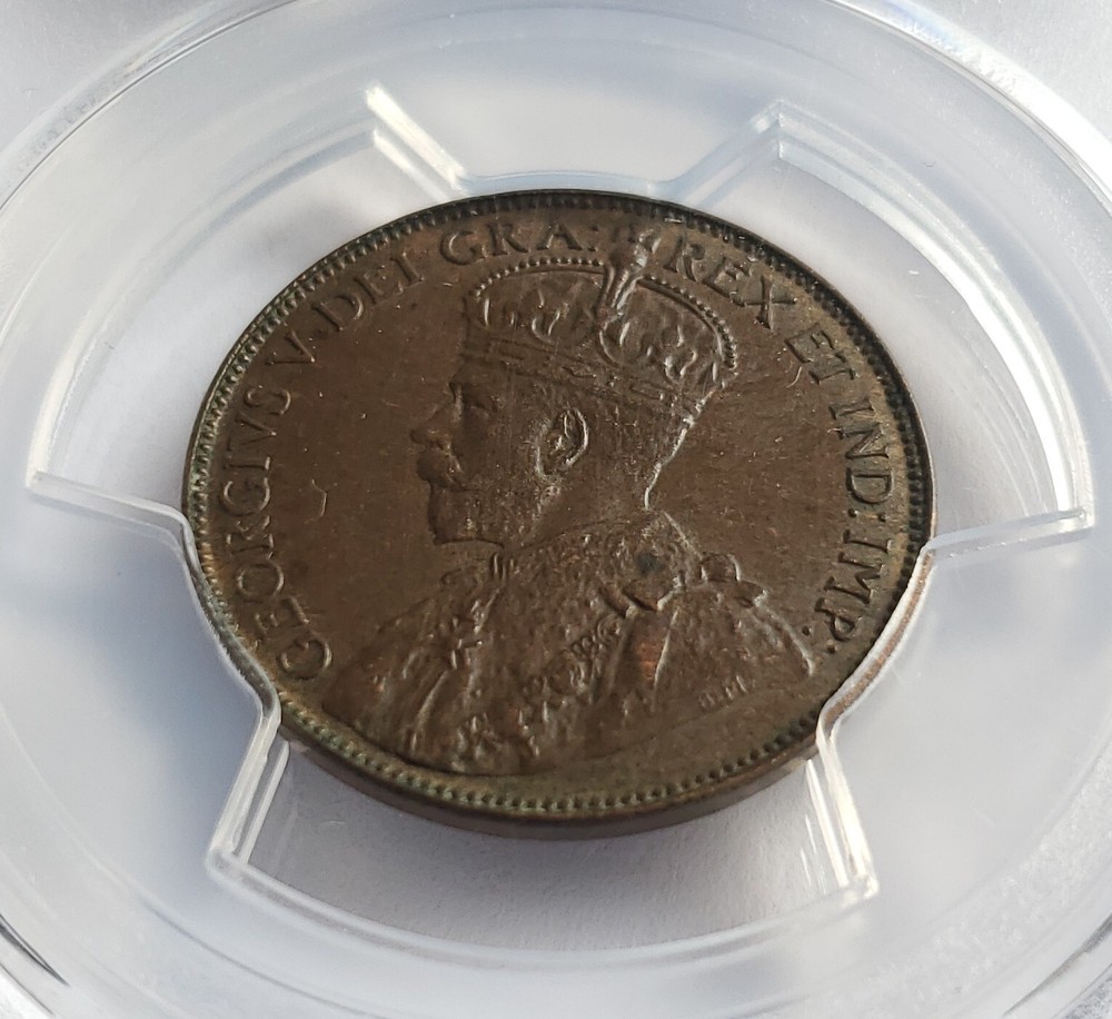 1929 NEWFOUNDLAND (CANADA) 1 CENT - PCGS CERTIFIED MS62 - LARGE ONE CENT
