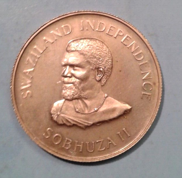 Swaziland 1 Luhlanga Silver Proof coin 1968.