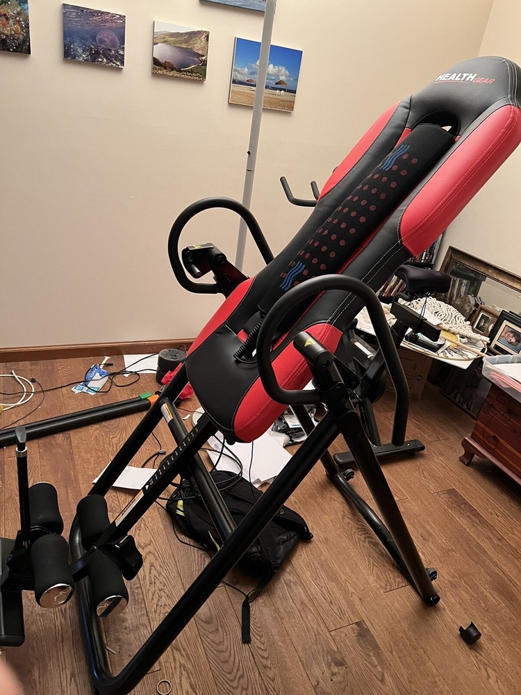 Health Gear ITM5500 Advanced Technology Inversion Table With Vibro Massage & Hea