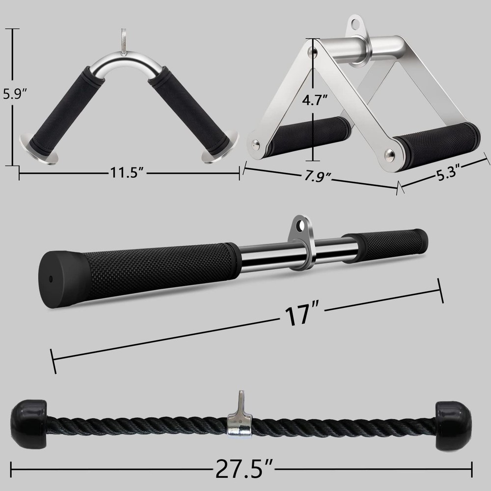 Cable Attachments for Gym lat pulldown attachments cable machine accessories,...