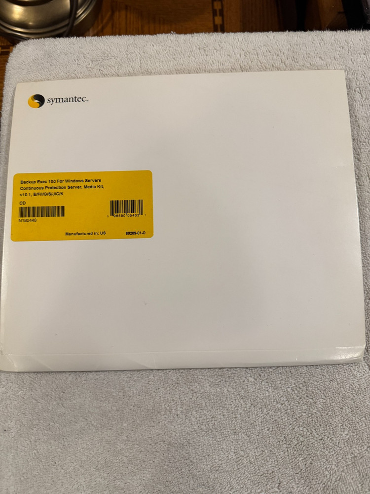 Symantec Backup Exec 10d For Windows Servers Media Kit
