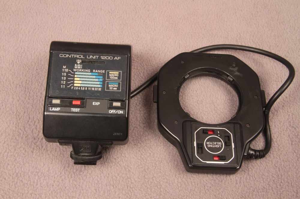 MINOLTA Maxxum Macro Flash 1200AF TESTED with instructions