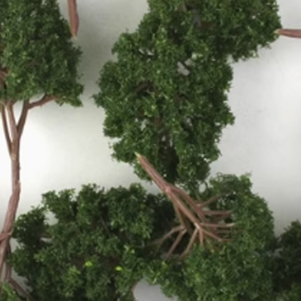 10pcs HO OO Scale Model Trees Layout Train Diorama Scenery Dark Green