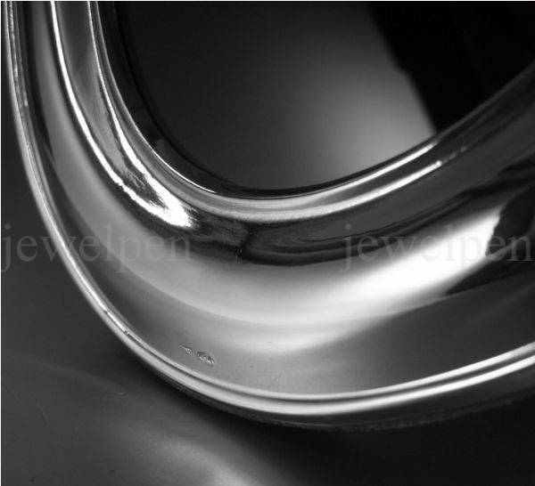 06x09 Elegant Oval Smooth Photo Frame Solid 925 Sterling Silver (V2)