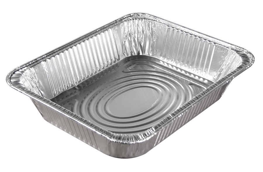 Pactiv Extra Heavy Deep Half Size Steam Table Aluminum Pan, 120 oz | 100/Case