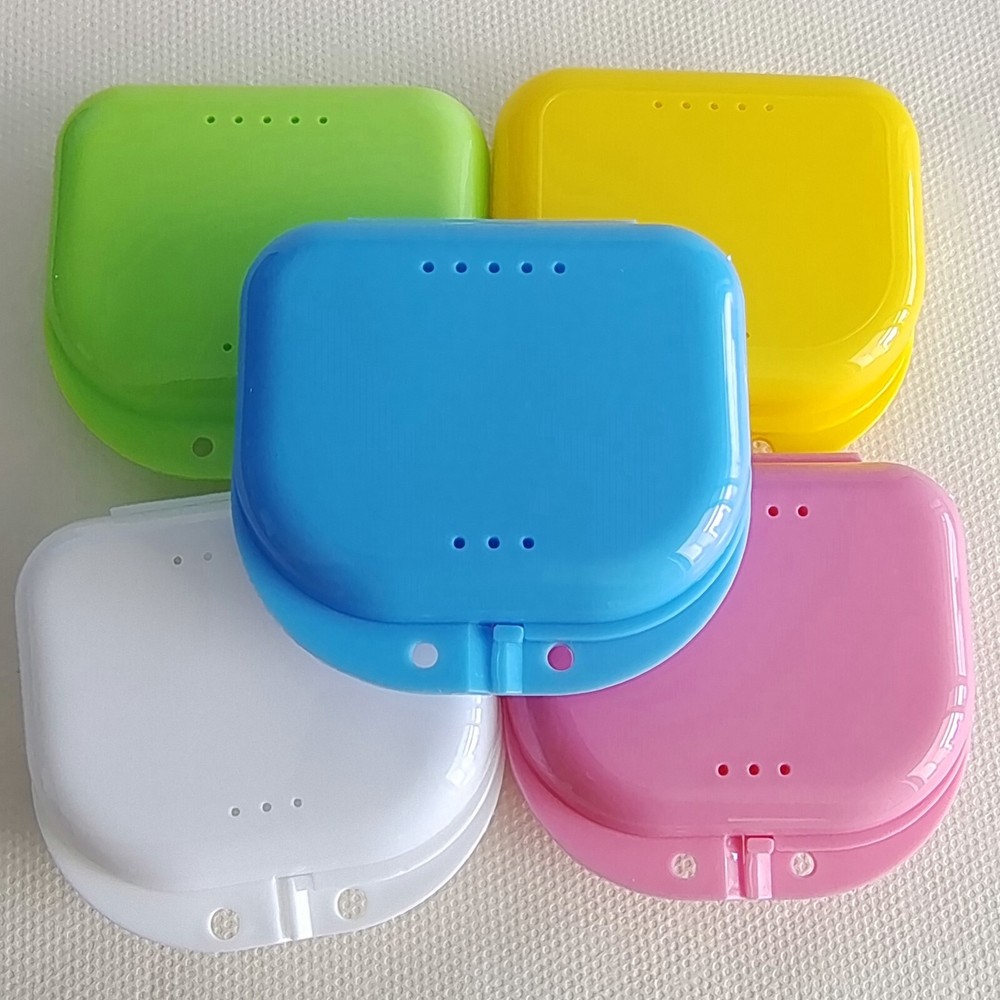 10Pcs Dental Box Retainer Denture Case Orthodontic Storage Container Colors