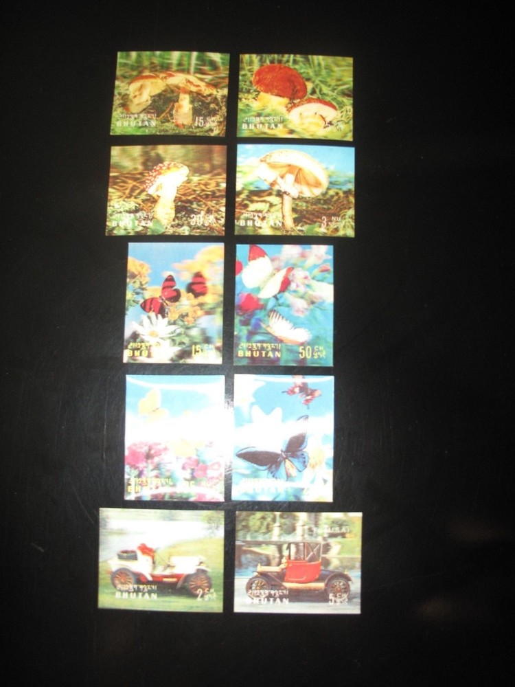3D Buthan stamps