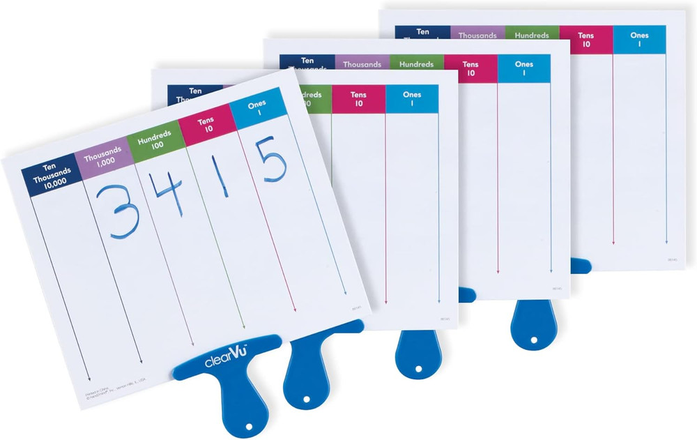 Place Value Answer Board, Dry Erase Board Sets, Dry Erase Paddles, Math Classroo