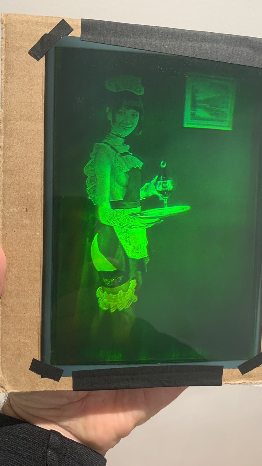 True 3D laser hologram. Casino Royale. Motion hologram