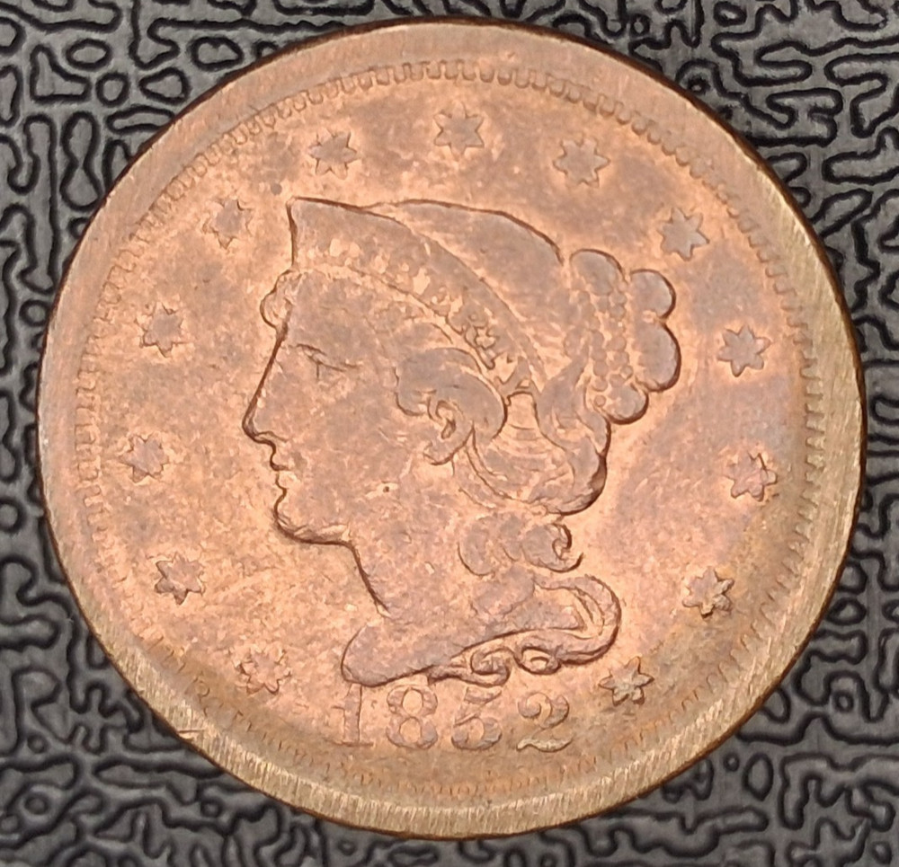 1852 1C Braided Hair Large Cent