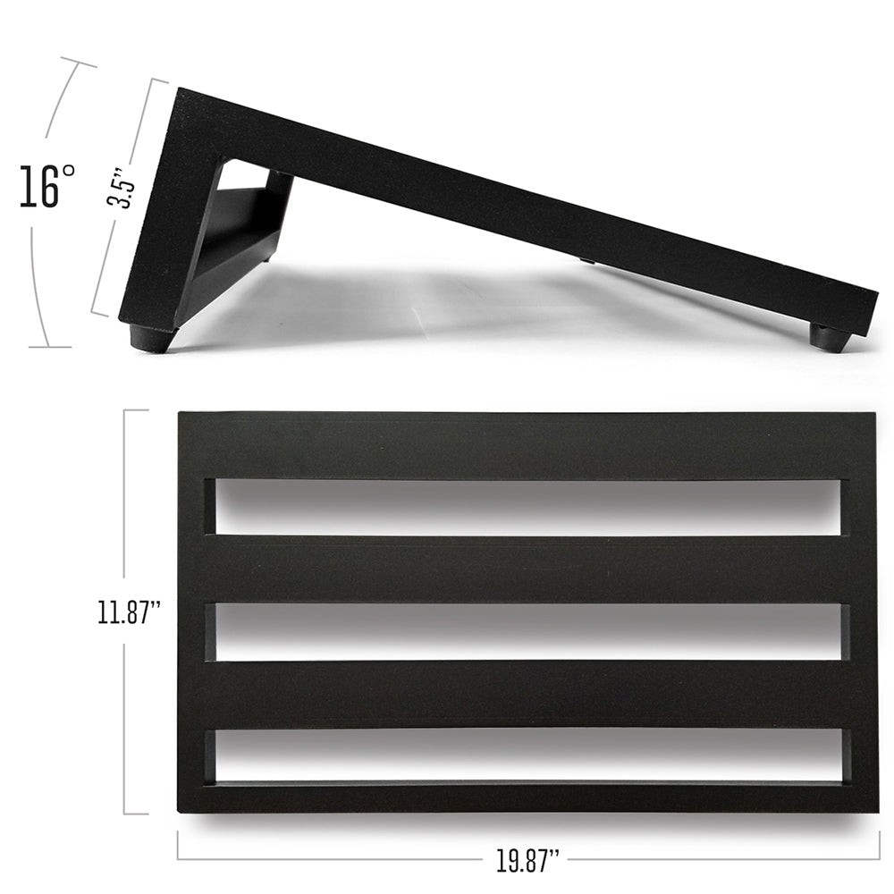 AxcessAbles Lightweight Guitar Bass Pedal Board Carry Case 20" x 12"