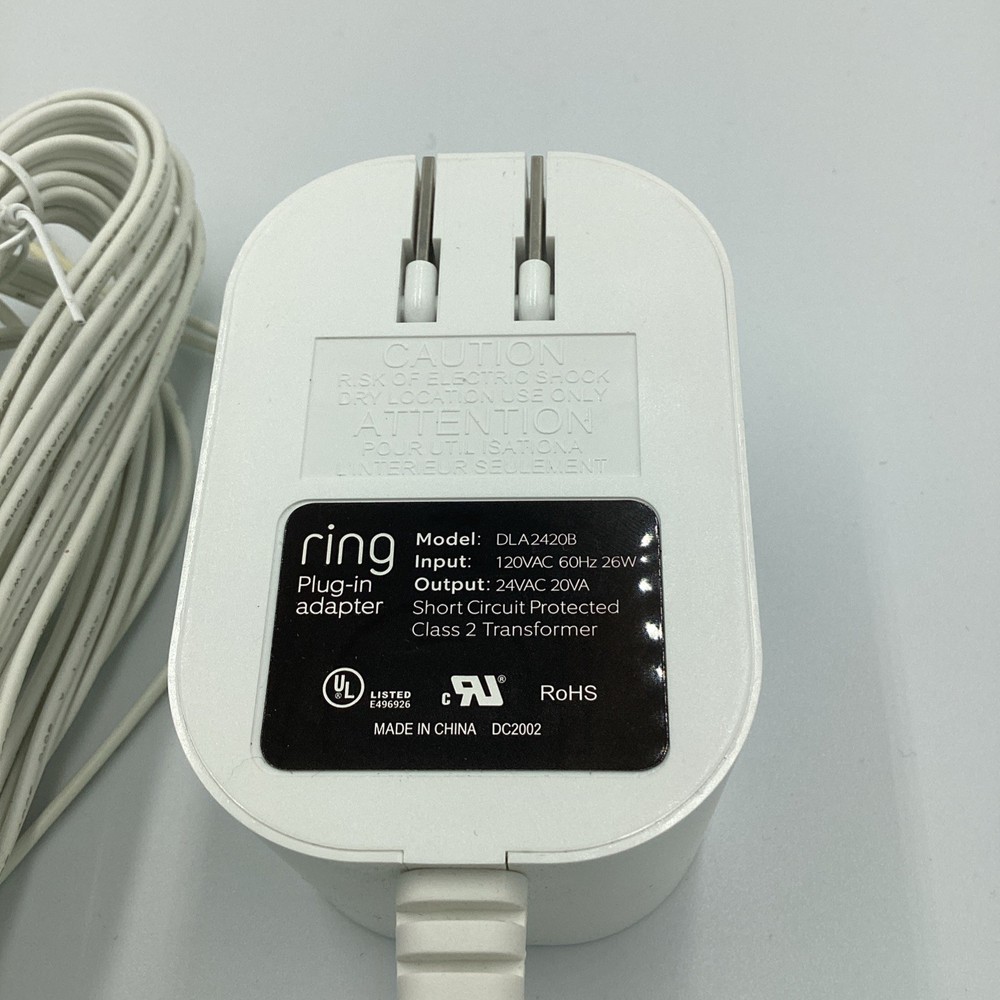 RING PLUG-IN ADAPTER - New Open Box