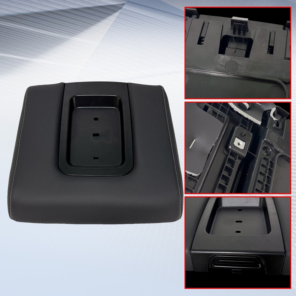 Middle Seat Black Console Armrest Lid for 2014 2015-2017 Silverado Sierra US