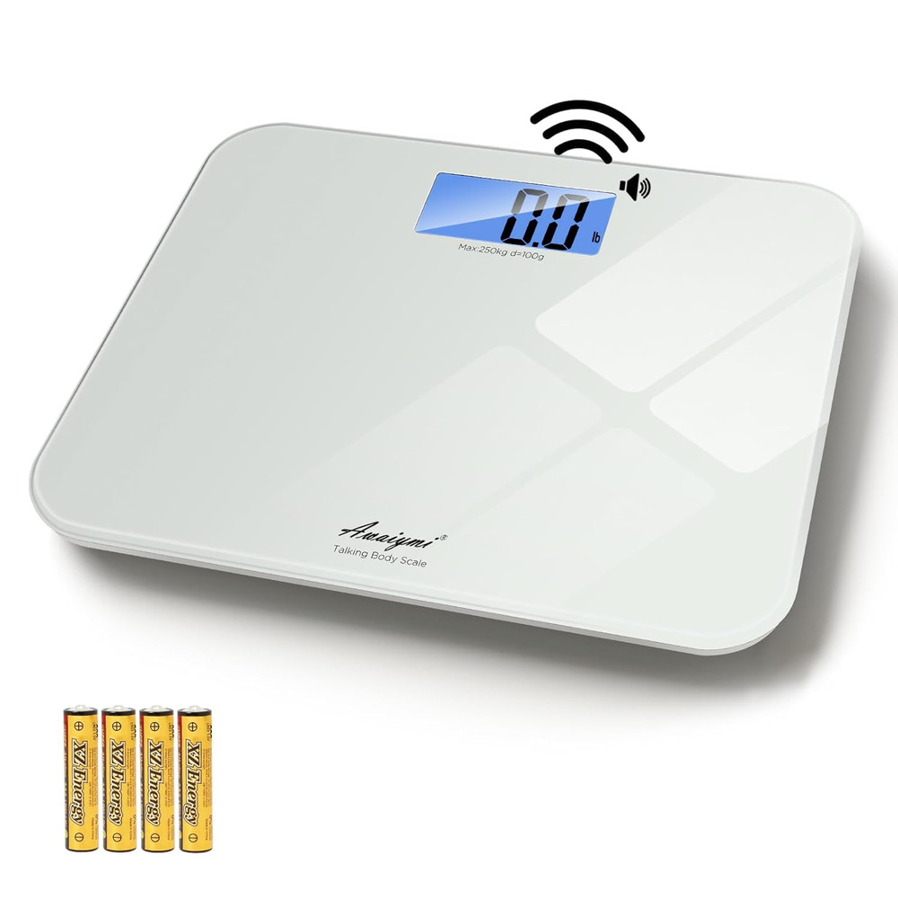 Digital Talking Bathroom Scale 551lb Large LCD for Elderly Visually Impaired