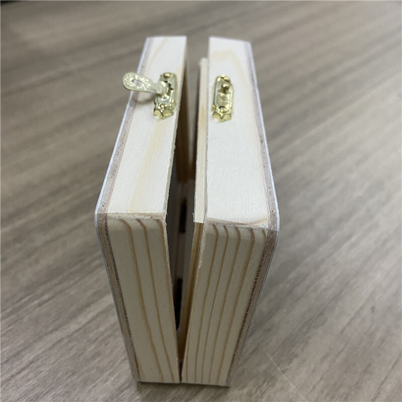 Microscope Slide Storage Wooden Box Specimen Holding Storage Case with Lock