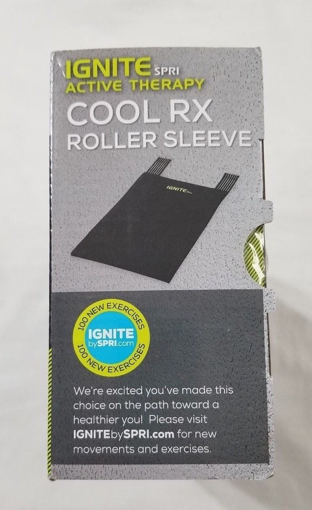 New Ignite Spri Active Therapy Cool RX Roller Sleeve Fits Most Foam Rollers