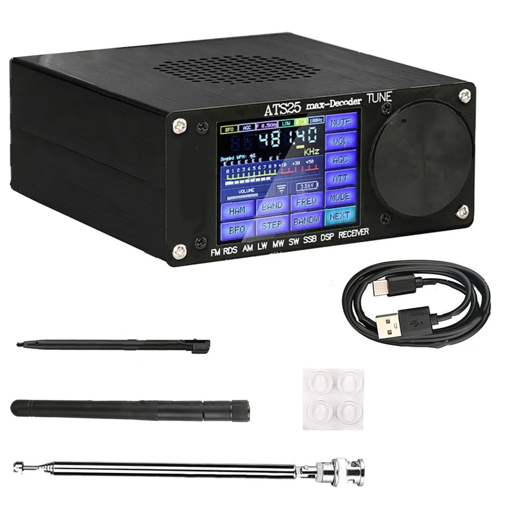 ATS-25max-Decoder Si4732A10 Full-Ba N D Receiver Support CW RTTY FT8 FT4 SW MW