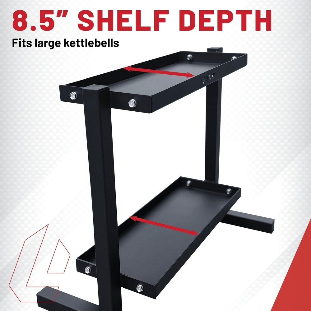 Kettlebell Storage Rack for Home Gym Organization and SpaceSaving Solutions