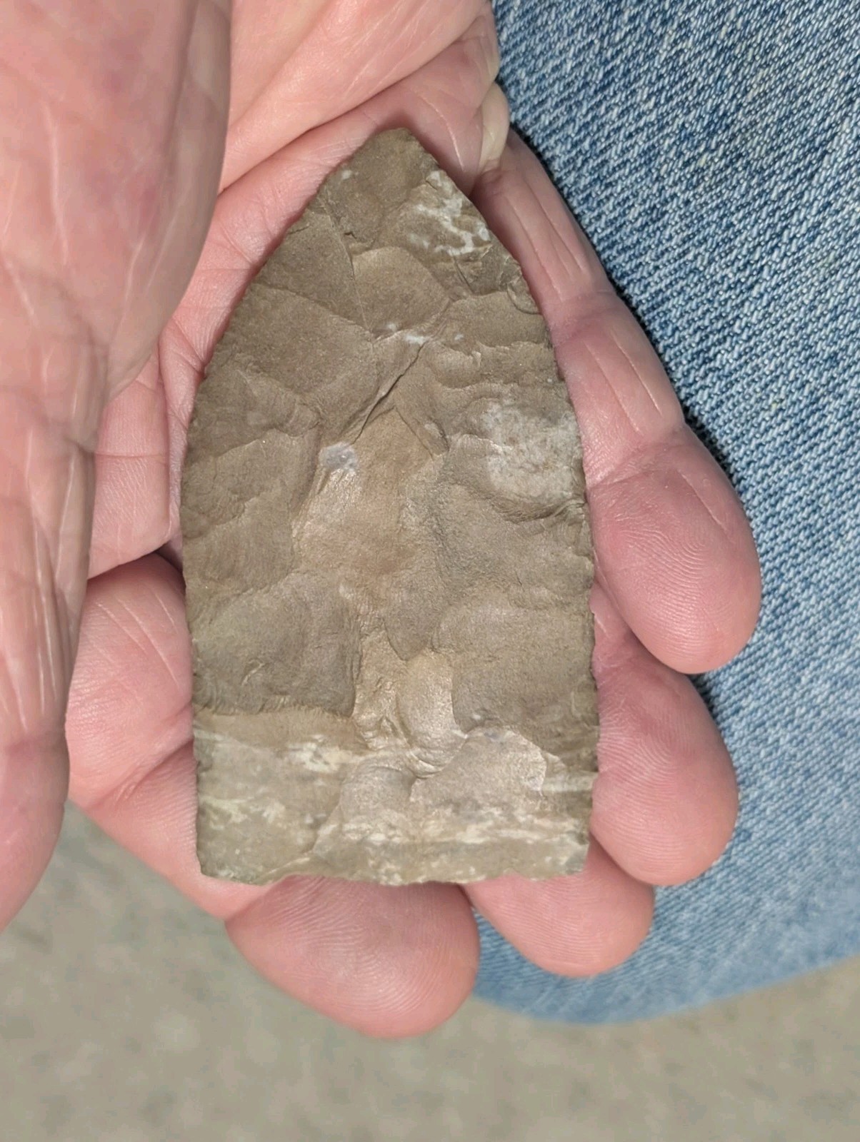 Great Copena Triangular, 3 7/16", N Ctrl AL, Ft Payne Chert, Authentic Arrowhead