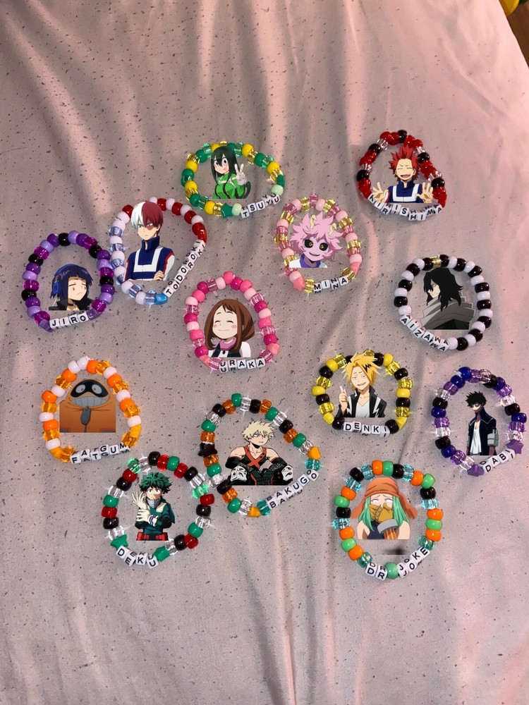 Single kandi bracelets My Hero Academia Full Set