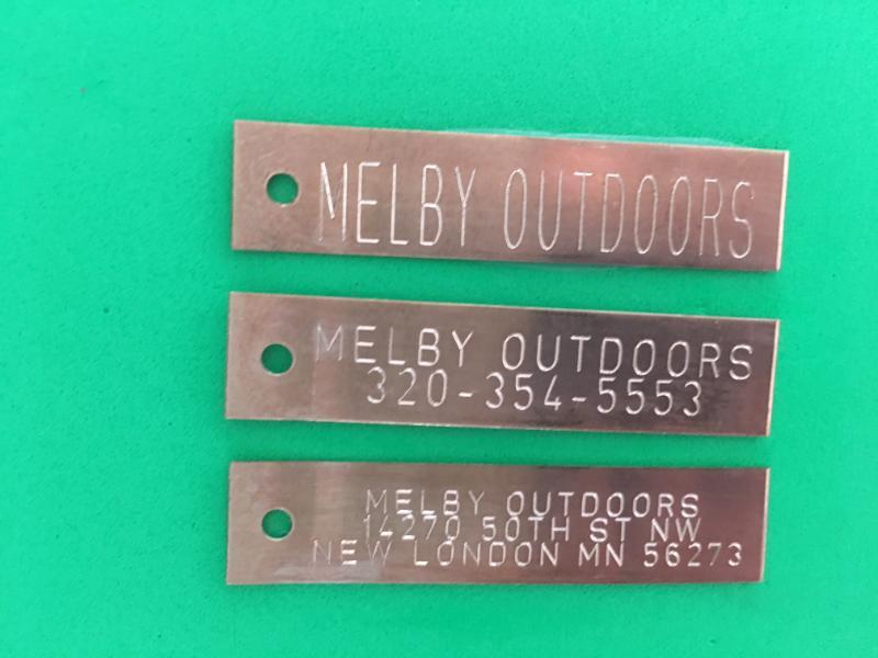 QTY 50-ENGRAVED COPPER TRAP TAGS/TRAPPING SUPPLIES/TRAPS/ANIMAL TRAP ID TRAPPING