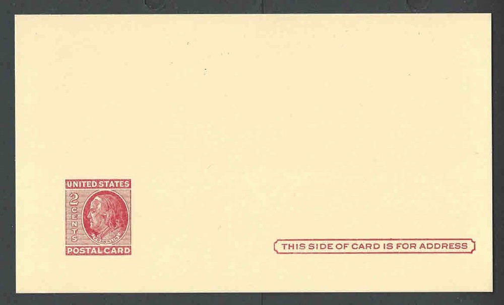 ERROR UX38c LAKE COLOR PC MISCUT STAMP IN LOWER LEFT CORNER MINT