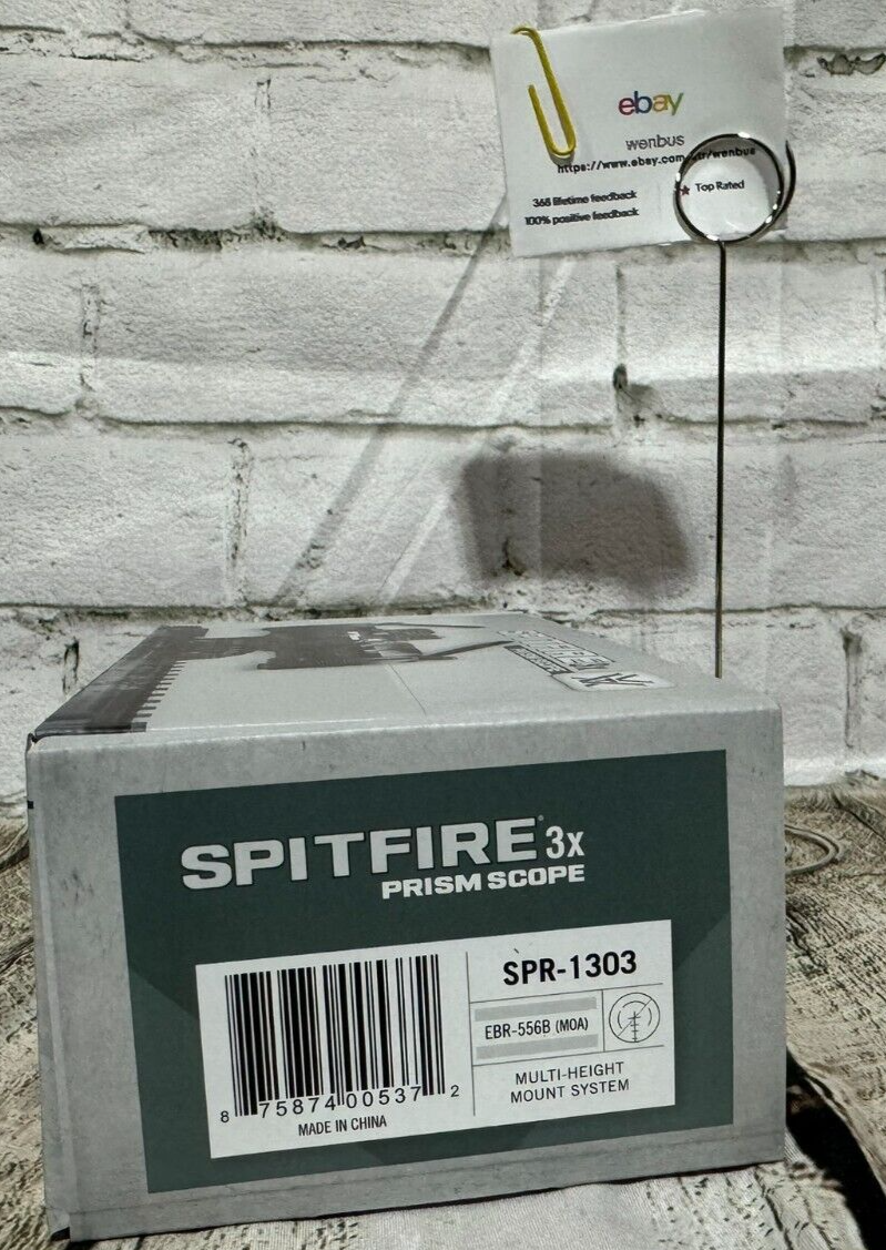 Vortex Spitfire 3X Prism Scope SPR-1303 Red/Green EBR-556B MOA Reticle Brand New