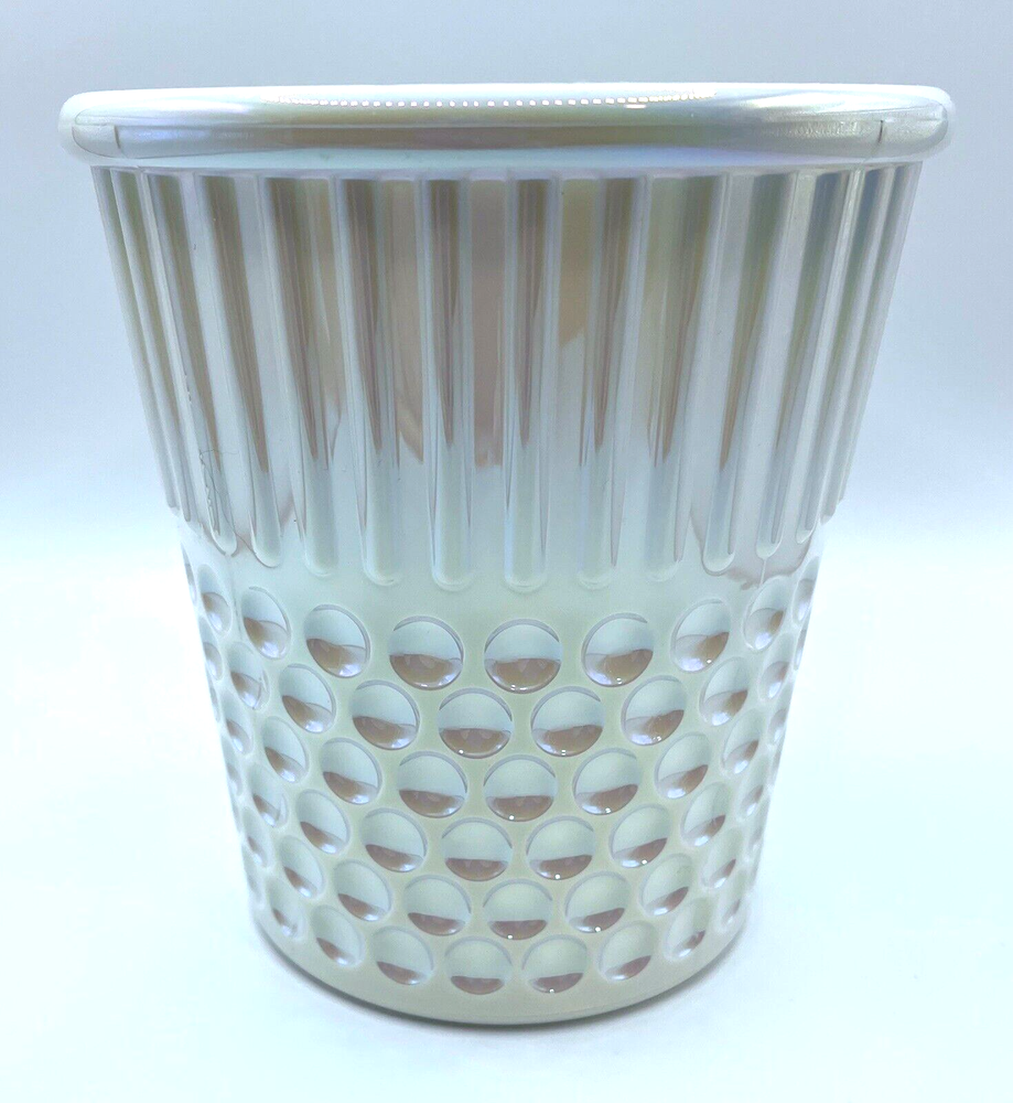 Hemline Thimble Craft Container Pearl White 4.7 X 4.7”
