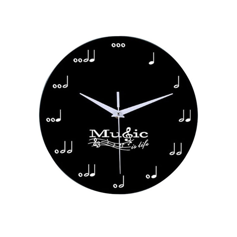 Charming Wall Clock with Musical Elements Artistic Accent for Any Room