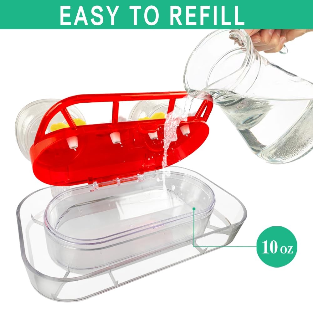 2 Pack Window Hummingbird Feeder, Feeder with Strong Clear