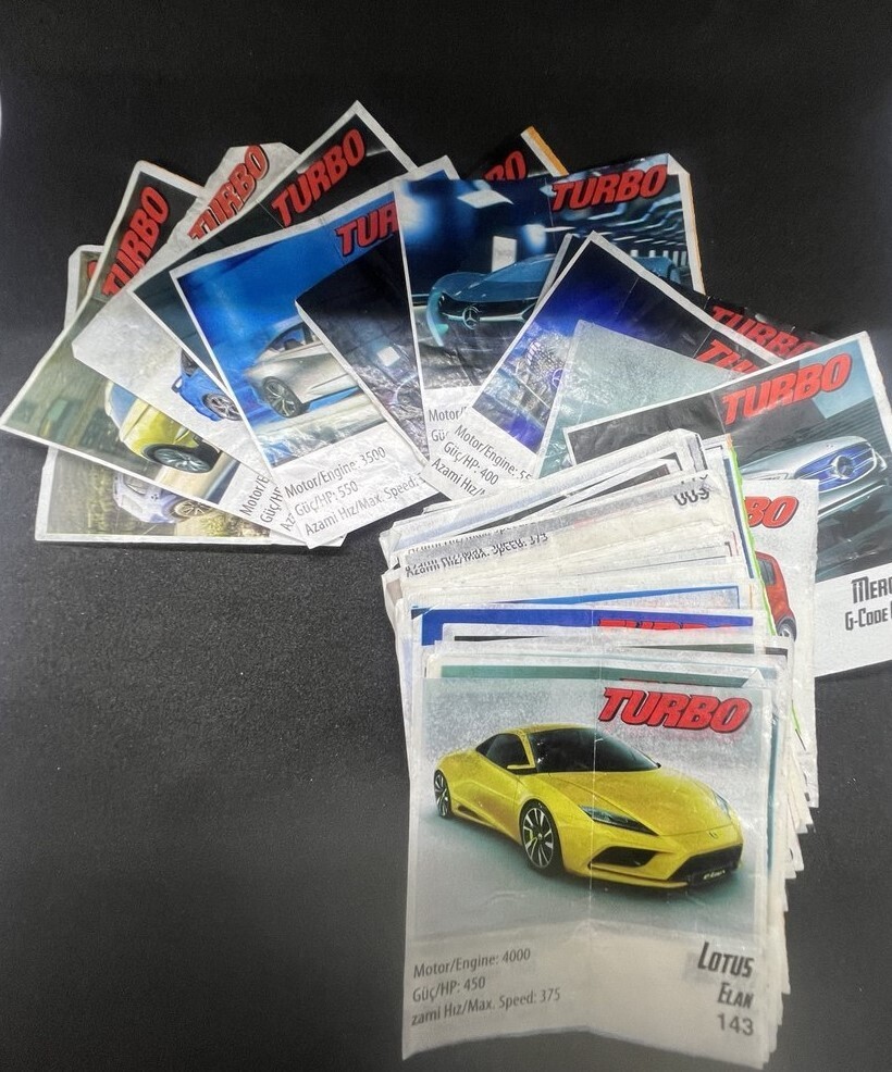 Lot TURBO Chewing Gum Insert Wrapper (more 100pcs)