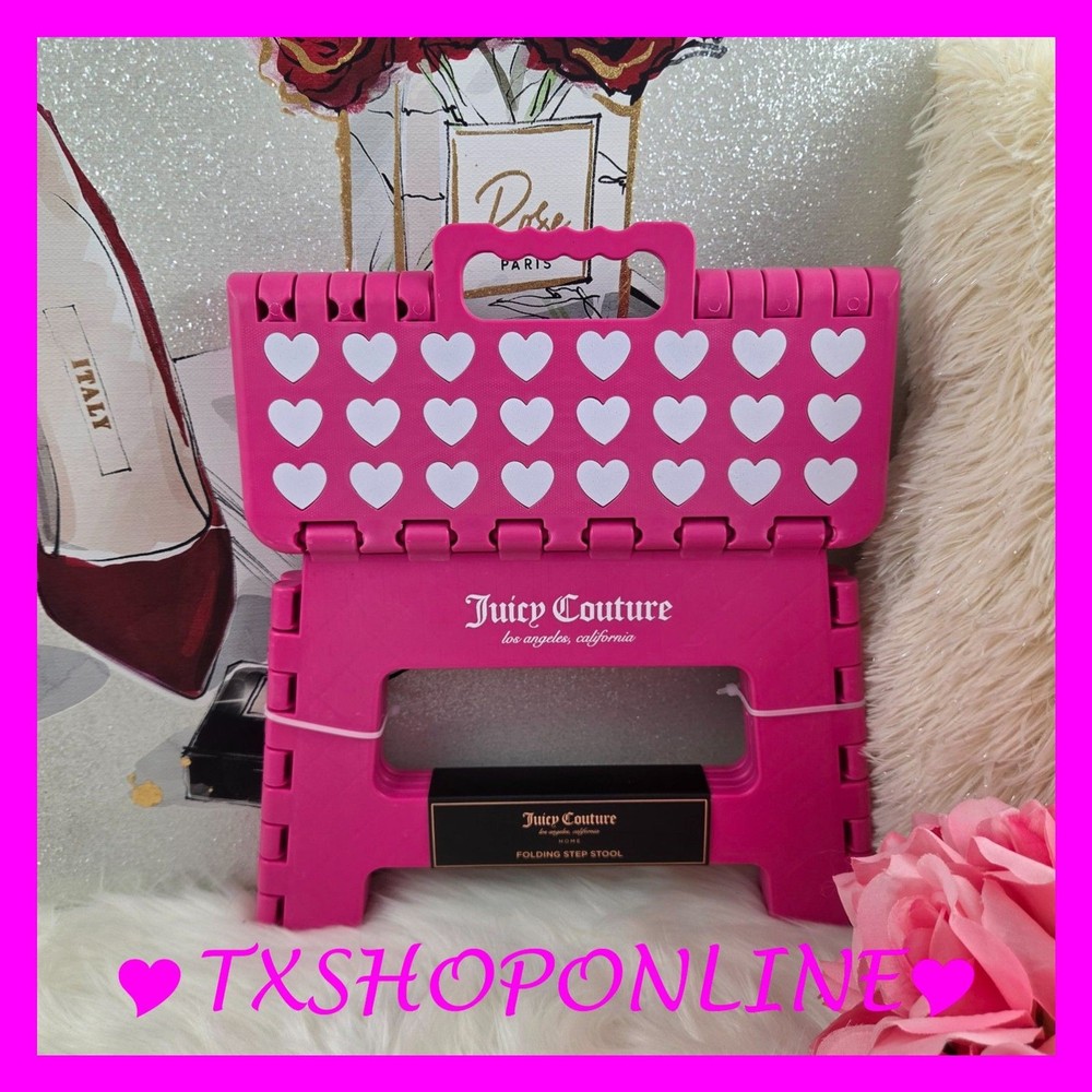 💕💕Juicy Couture Home Folding Step Stool 💕💕 NWT