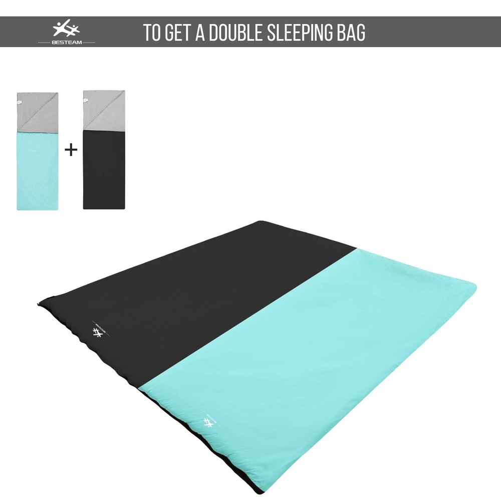 Warm Weather Sleeping Bag - Portable, Waterproof, Compact Lightweight, Packable