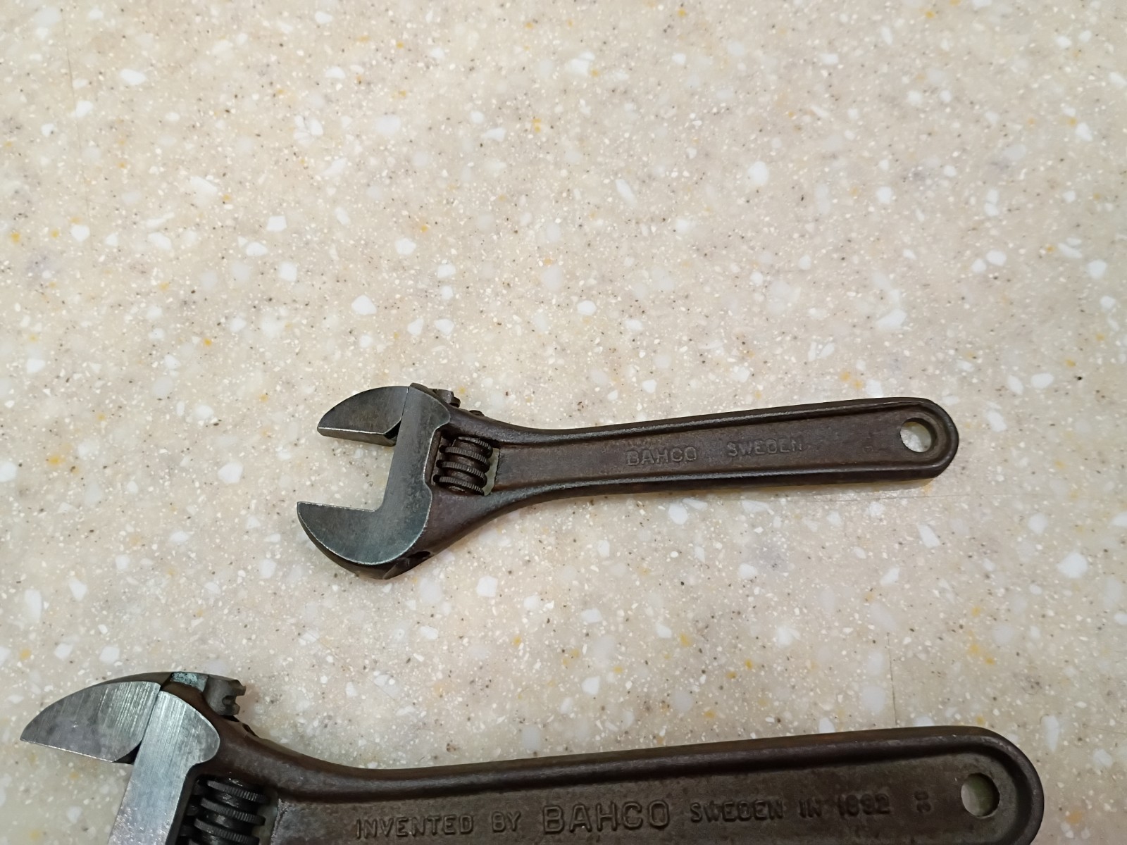 Vintage set of 4 Bahco Sweden Adjustable Wrenches spanner monkey 12" 8" 6" 4"