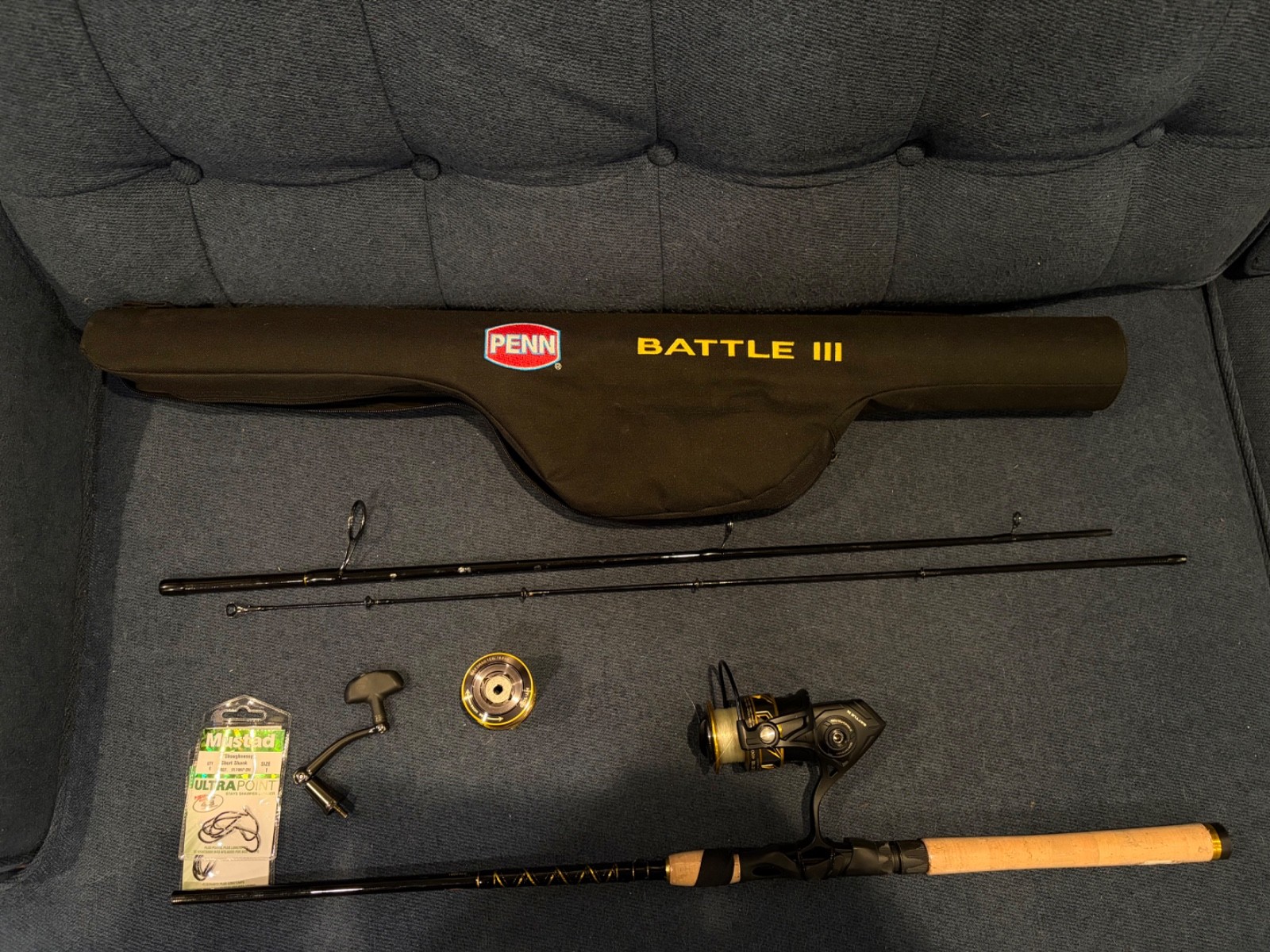 Penn Pursuit Iv 3 Pc Travel Spinning Rod With 4000 Size Reel